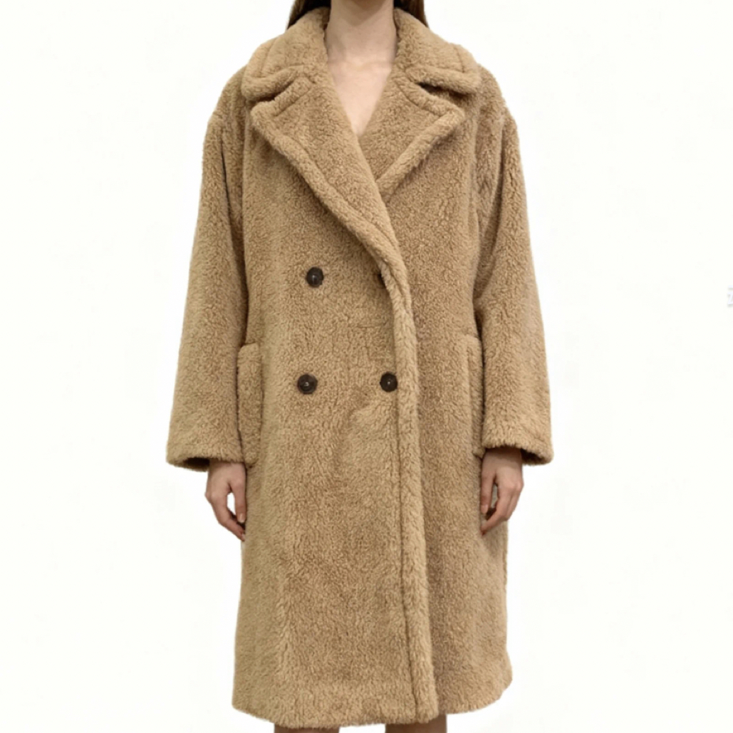 99新 MaxMara 中长款宽松泰迪外套/40码/B01124/剪标款Intrend