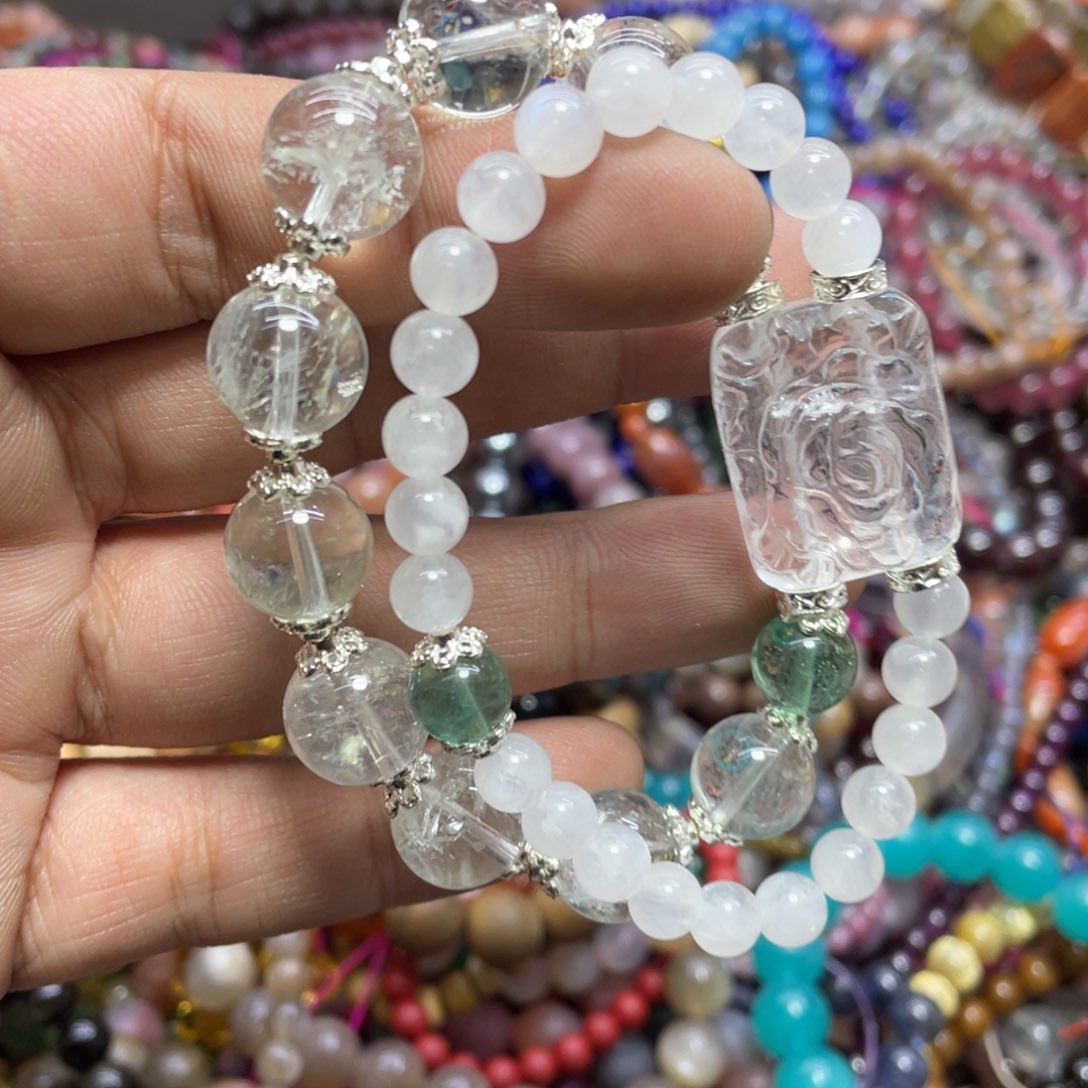 紫晶颈饰银S800镀金镶嵌