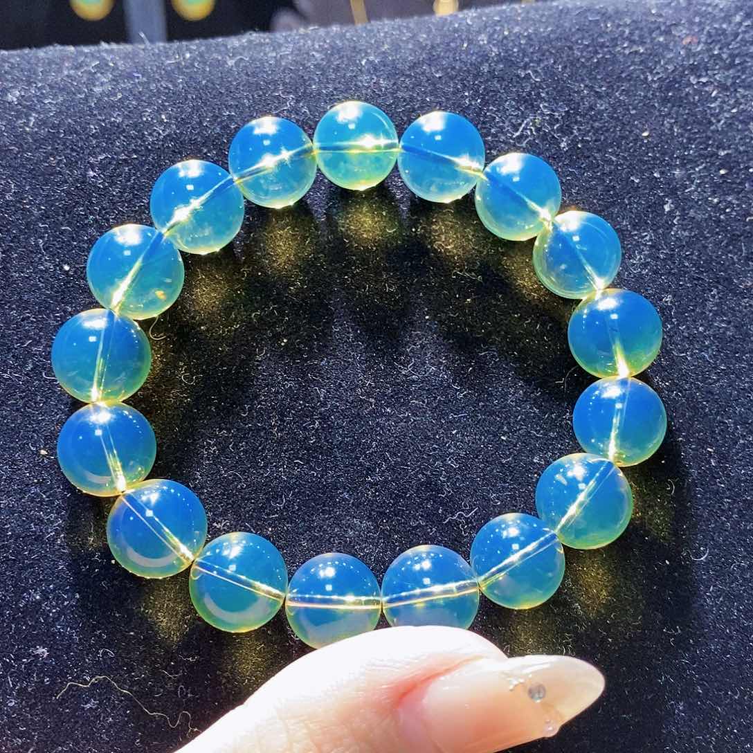 蓝珀裸石未镶嵌W**吴手串11m➕墨西哥净水