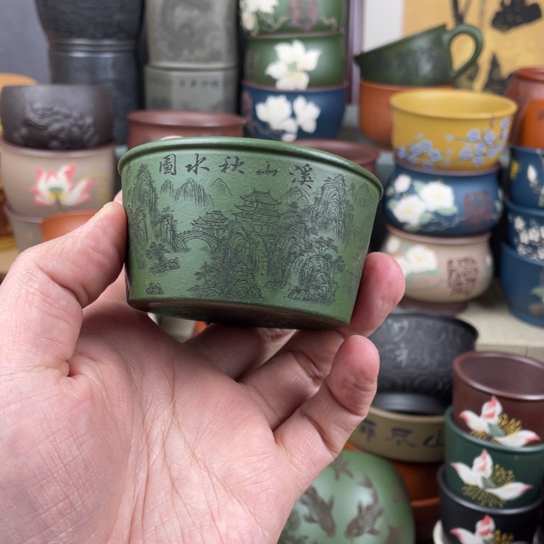 紫砂茶杯紫砂茶杯