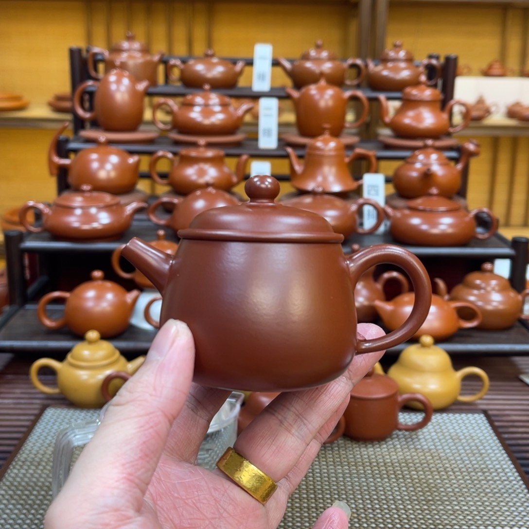 朱泥茶壶潮州手拉壶 玉碗120cc