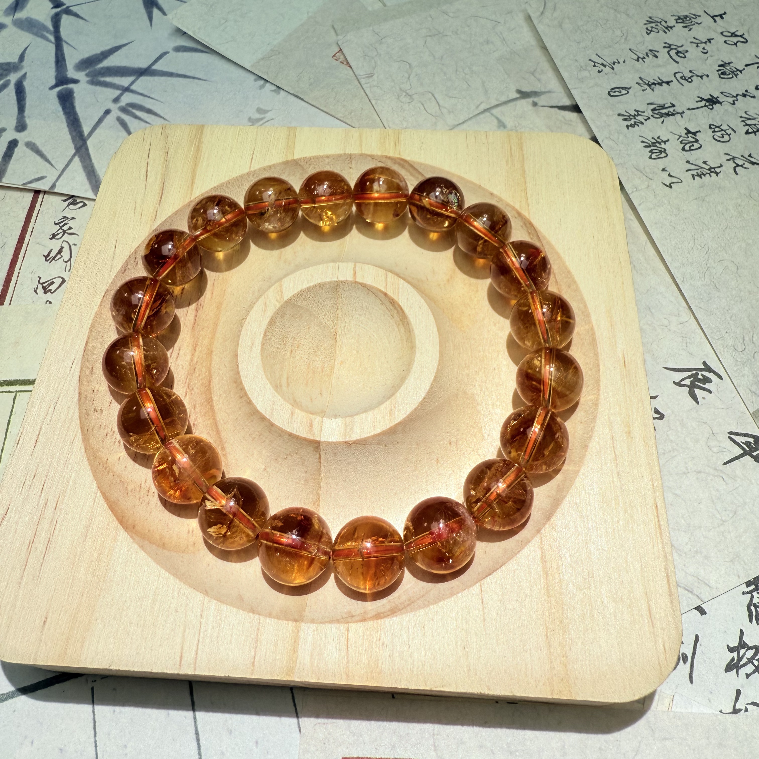 天然黄塔晶水晶手链高品质