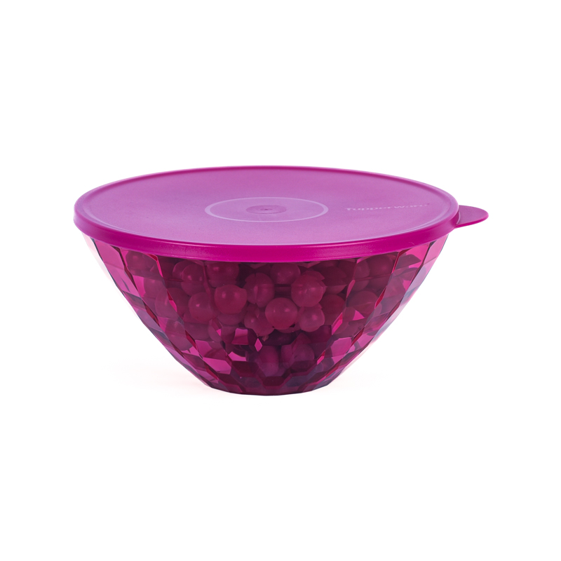 （海）特百惠2L晶钻大圆碗 冰箱冷藏冷冻蔬菜水果保鲜盒凉拌碗