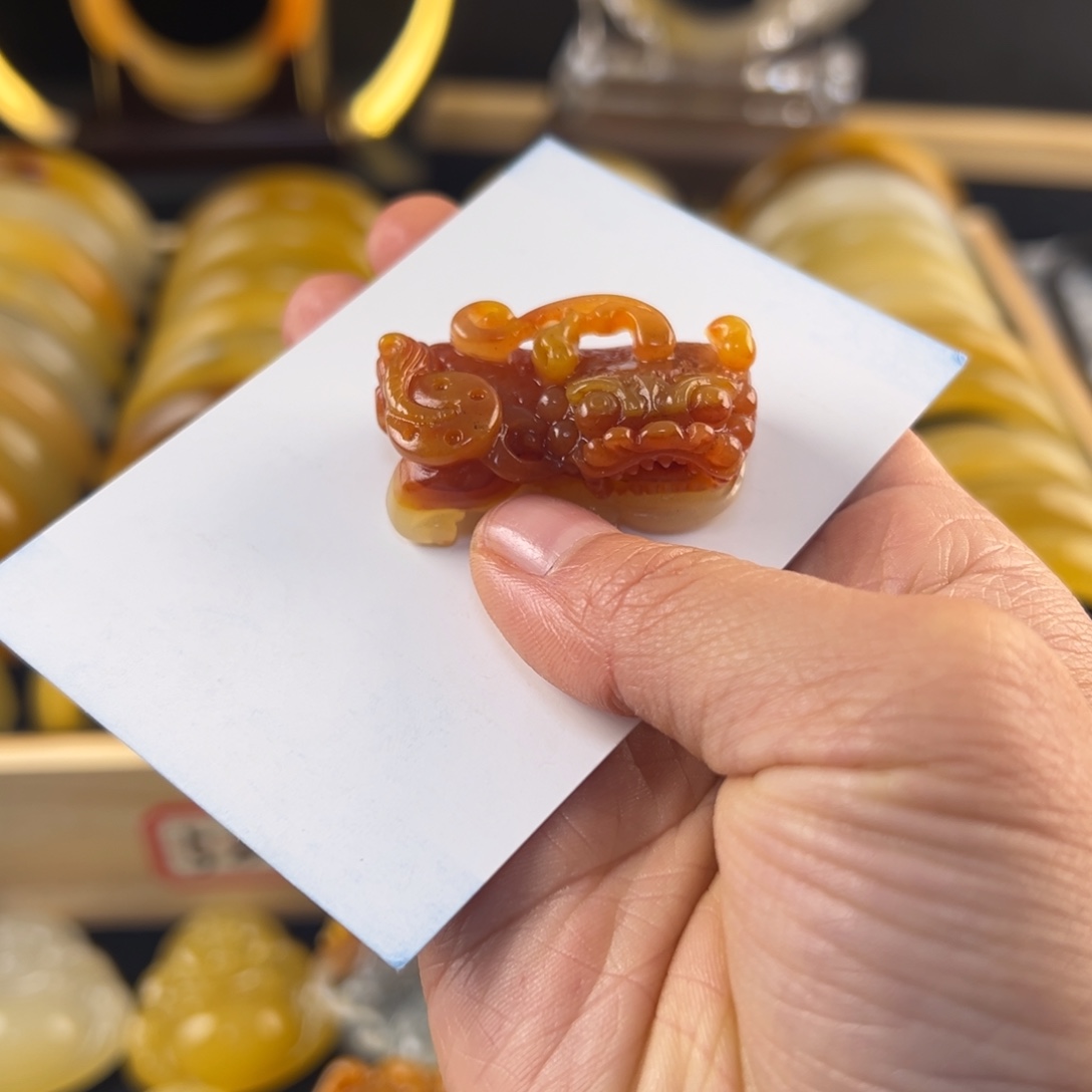 糖***鱼非金属貔貅吊坠05