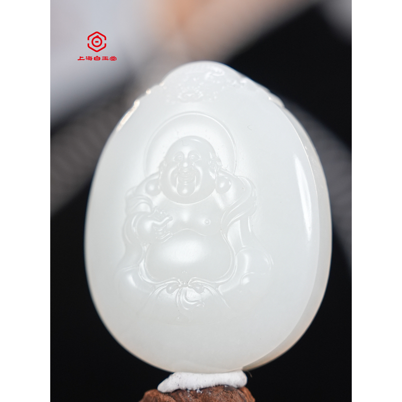 精品和田玉佛公挂件54.5/43.4/17.3/mm