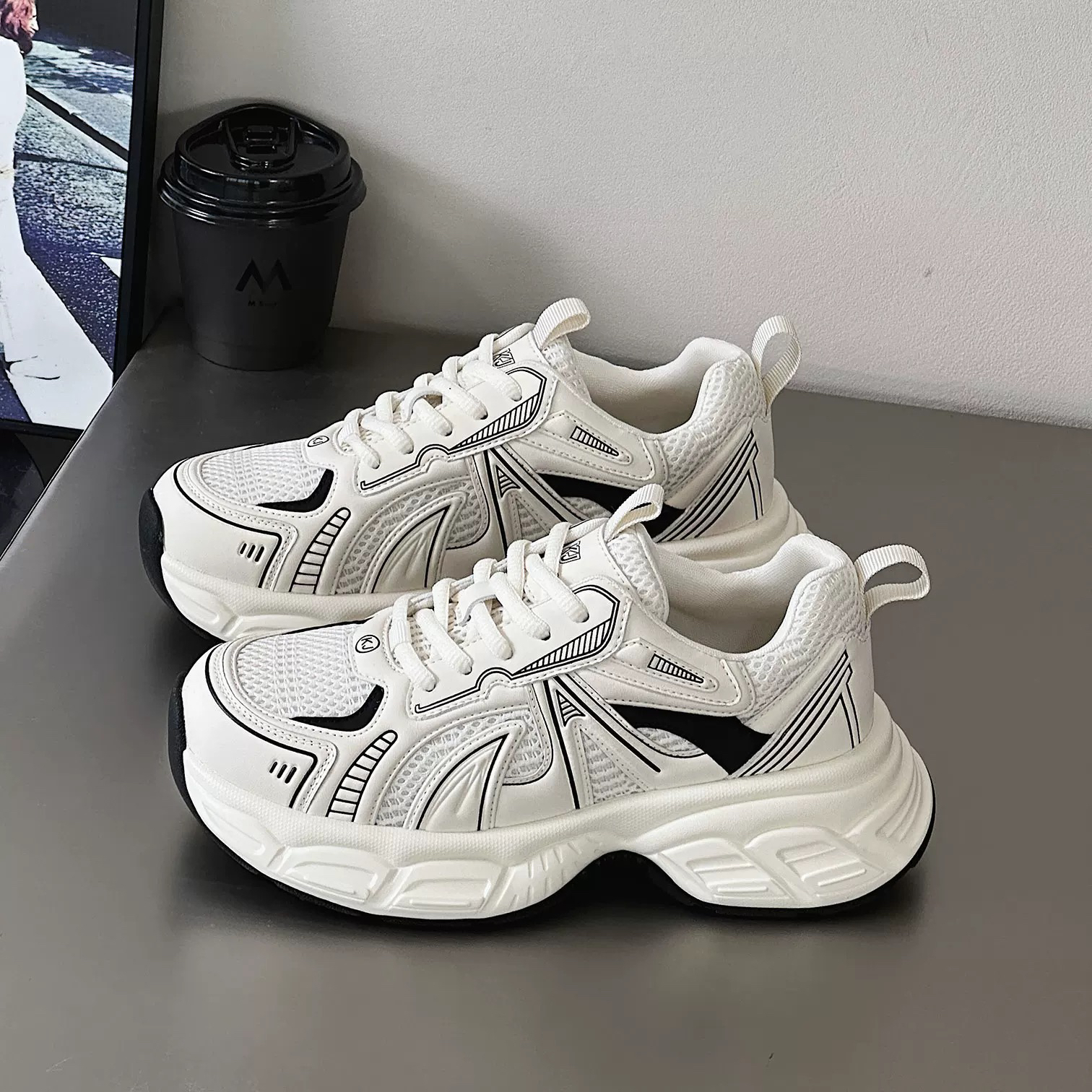 特大码女鞋(40-43)2025新款ins韩版潮流时尚百搭休闲鞋17827