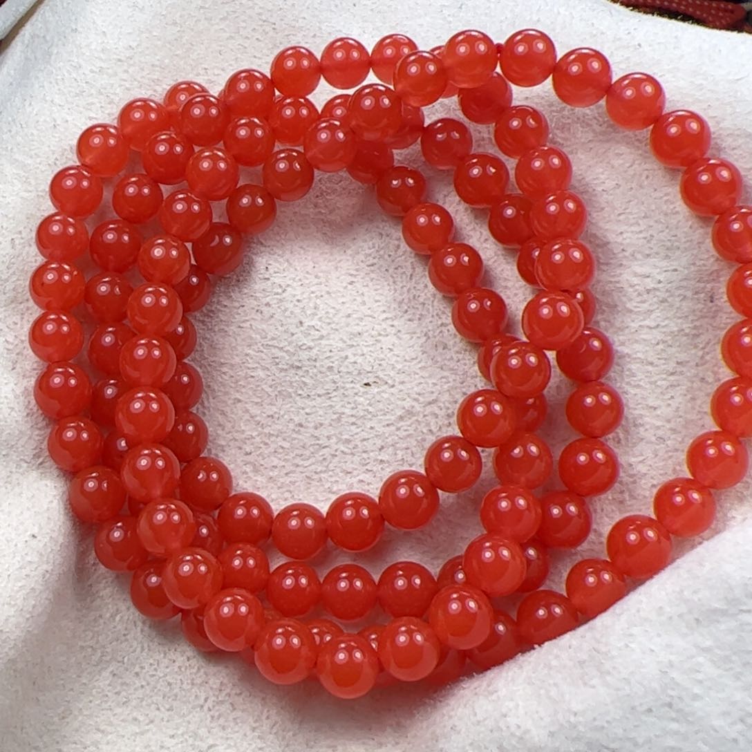 未镶嵌手串南红玛瑙