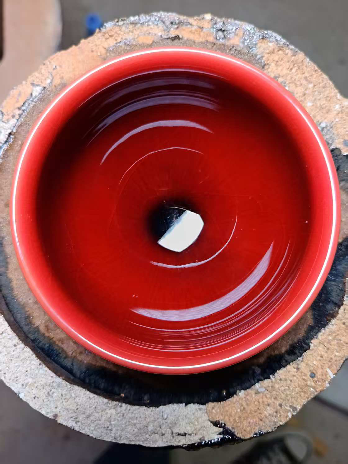 窑变牛血红主人杯