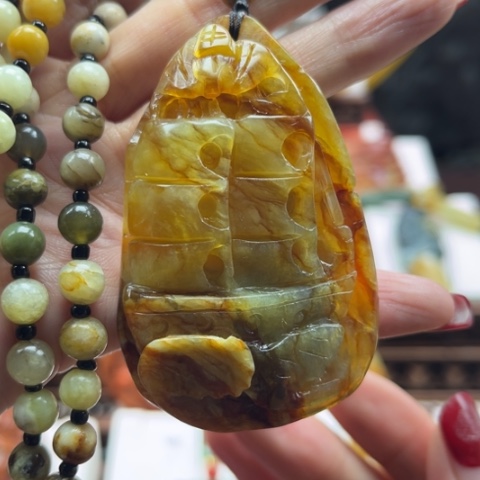 岫玉挂件未镶嵌挂件