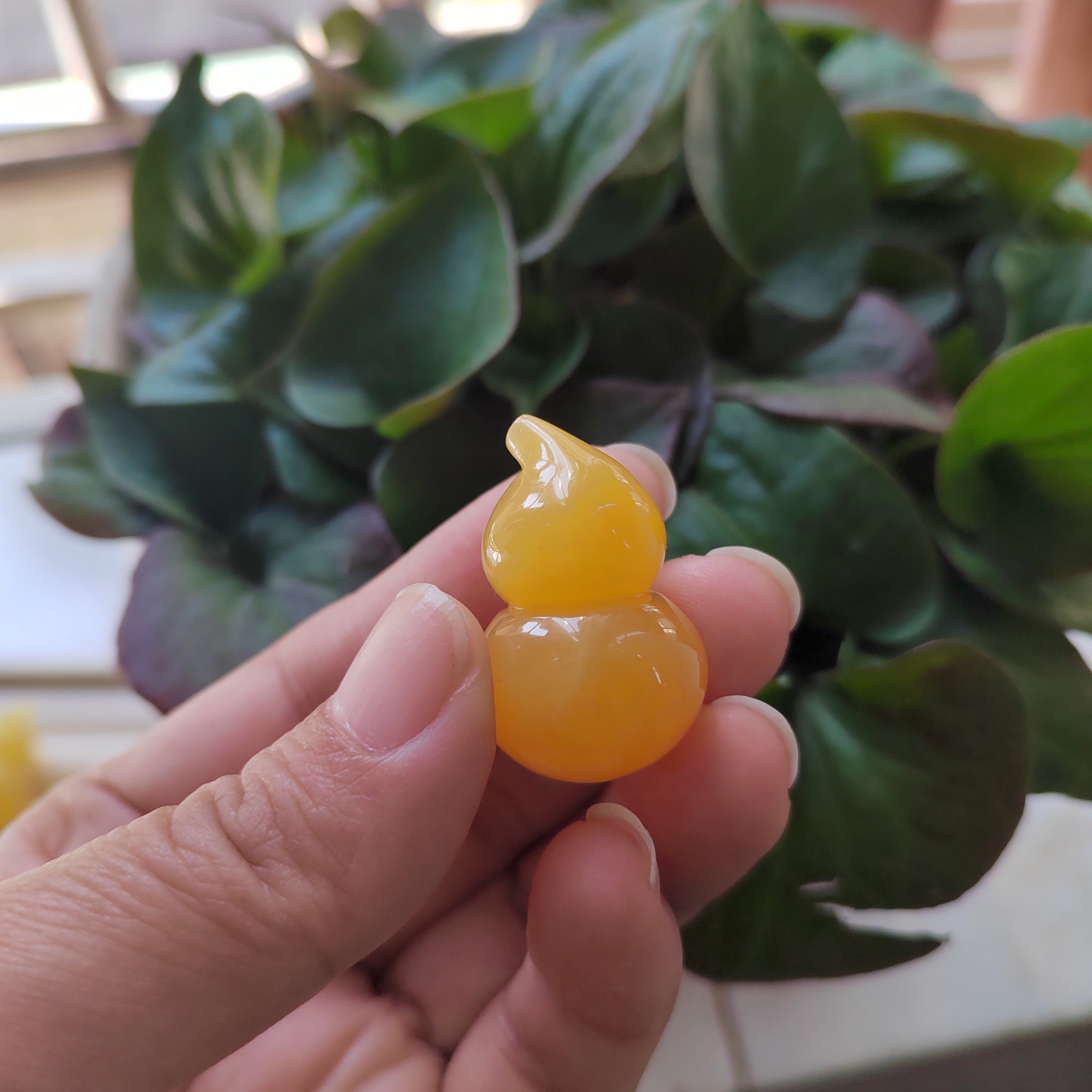 天然琥珀蜜蜡葫芦吊坠