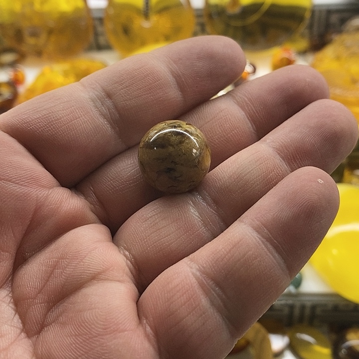 琥珀裸石未镶嵌?****h单珠