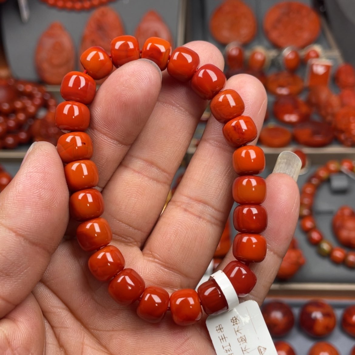 【闪购商品】南红玛瑙珠宝奇石未镶嵌单圈9