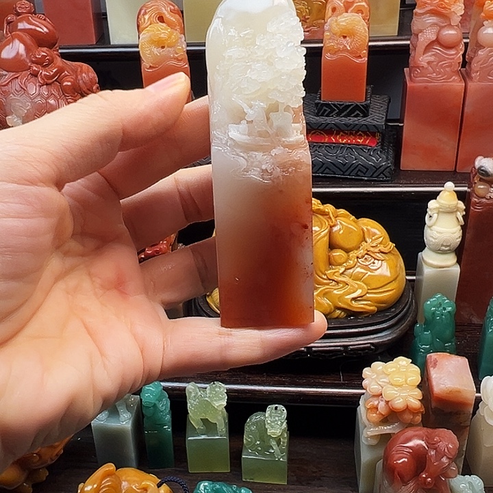 寿山石印石寿山石手工雕刻
