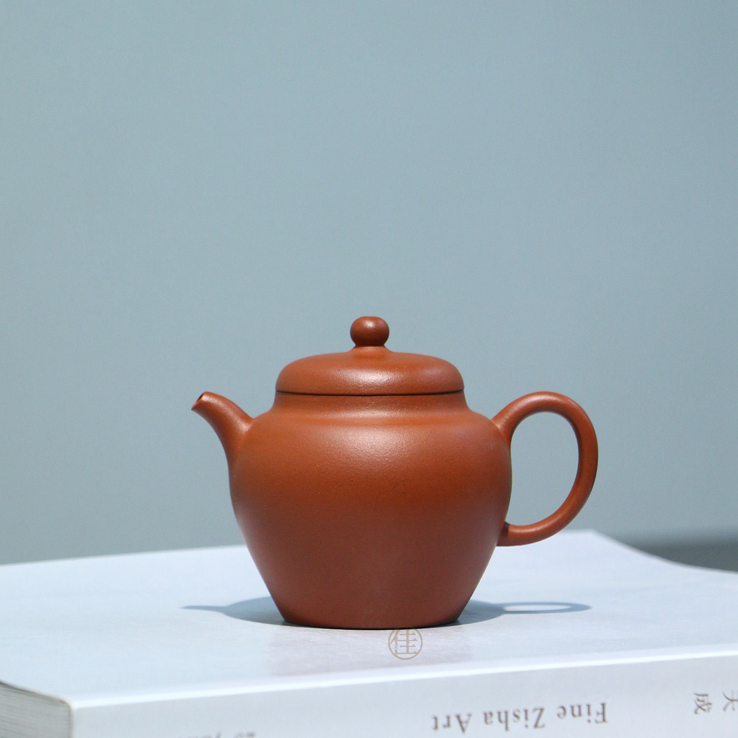 吃茶乐土-全手工 瓮式 郭君伟志修斋原矿红泥 150毫升 宜兴紫砂壶