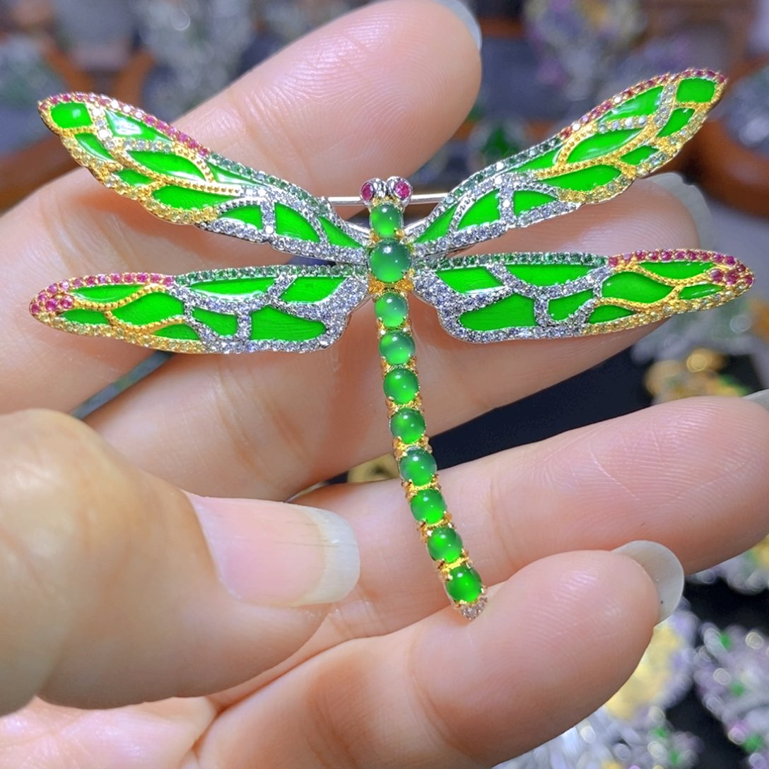 翡翠颈饰银S925镶嵌天然翡翠