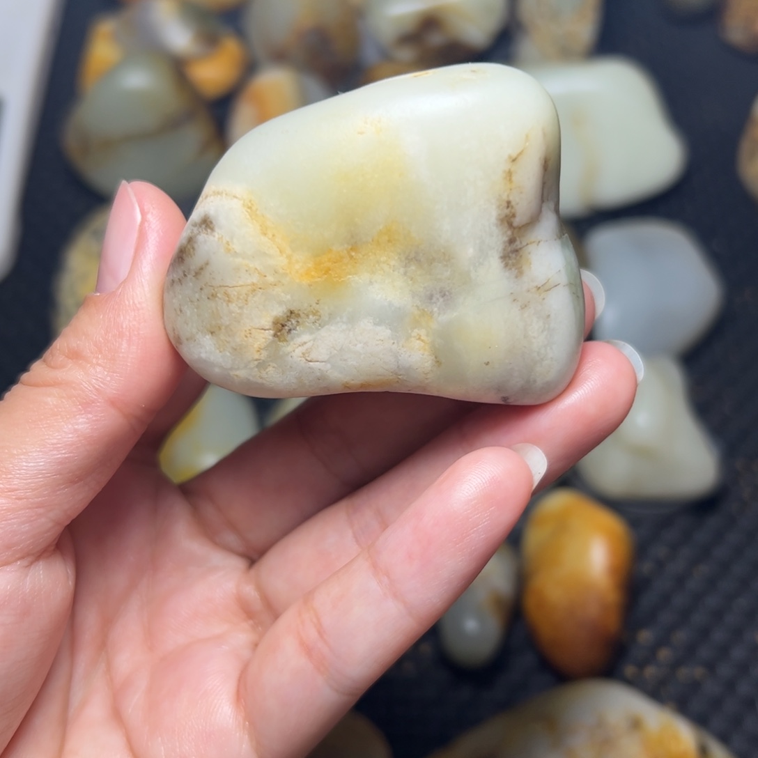 和田玉未镶嵌挂件B37