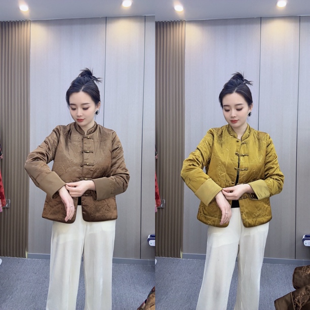 1112#新中式国风百搭刺绣(加棉)外衣