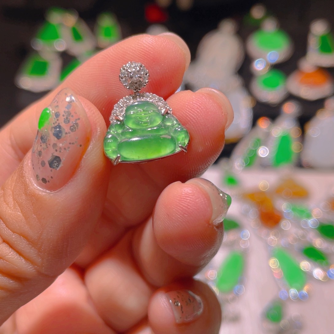 翡翠银S925镶嵌颈饰?****s精品