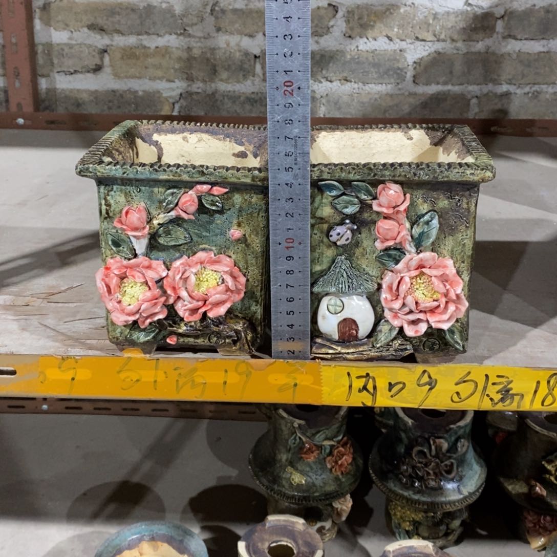 红陶青藤花器多肉花盆