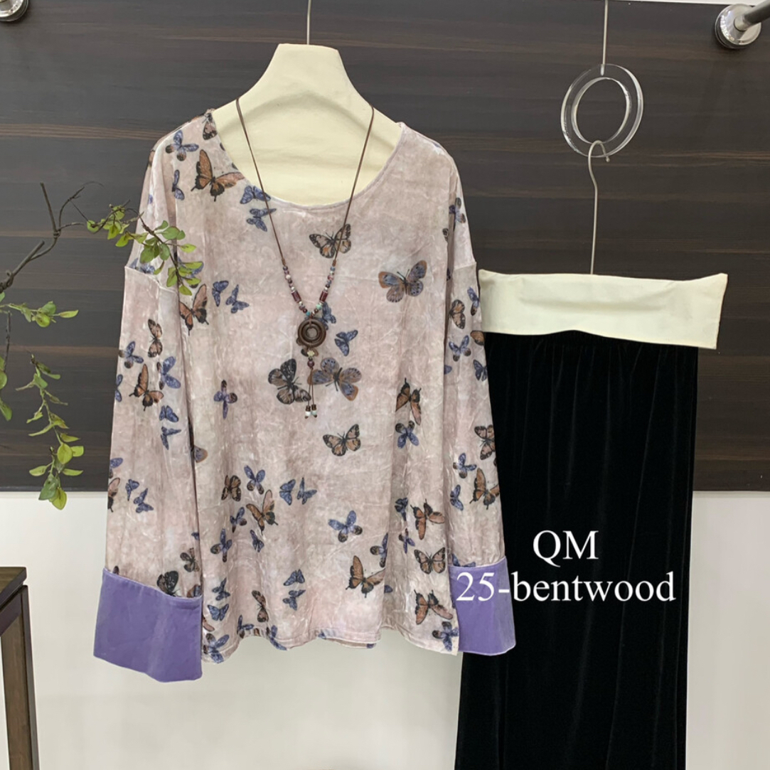 【南庭外】秋碟 新中式上衣