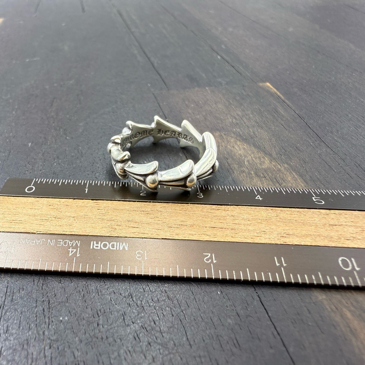 US5码 Chrome Hearts 克罗心 鱼骨波浪戒指