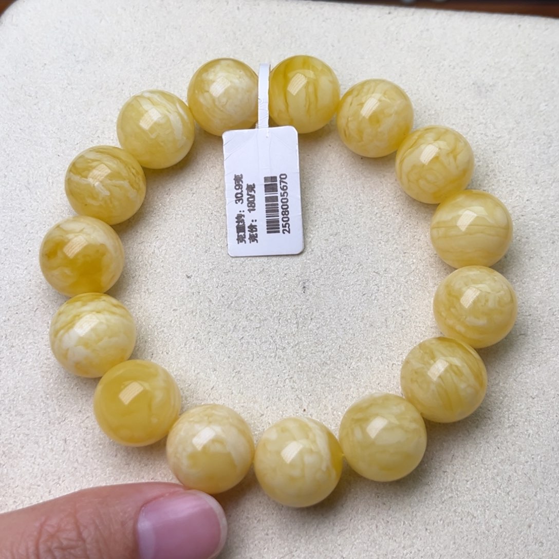 手串蜜蜡未镶嵌15+圆珠手串