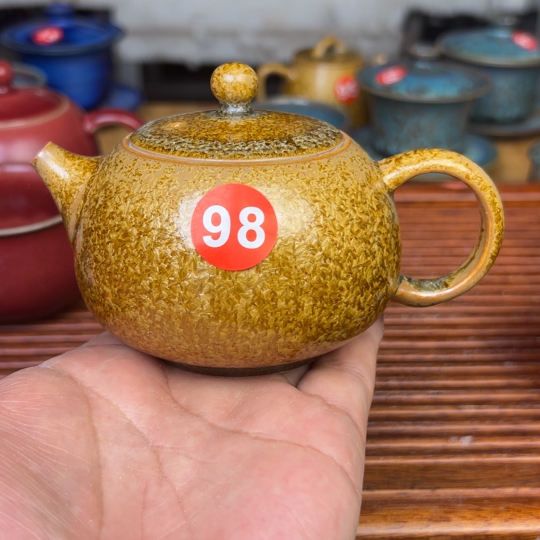 手工制作钧窑茶器