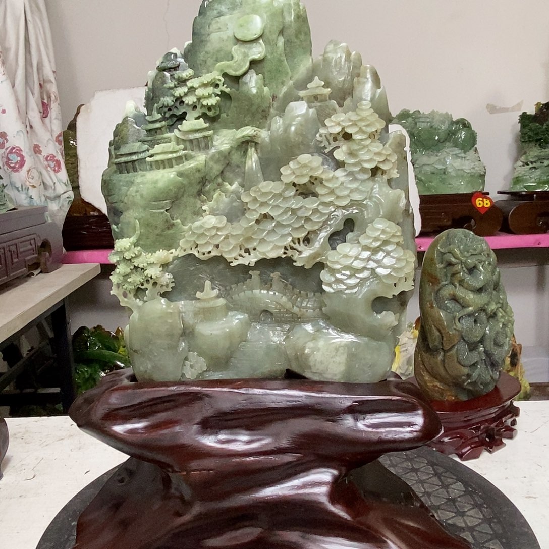 白***桦玉玉未镶嵌居家摆件