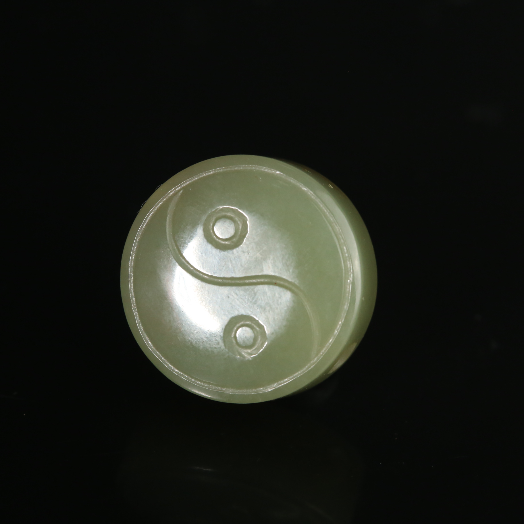 清代和田玉太极勒子WLTY2601021014