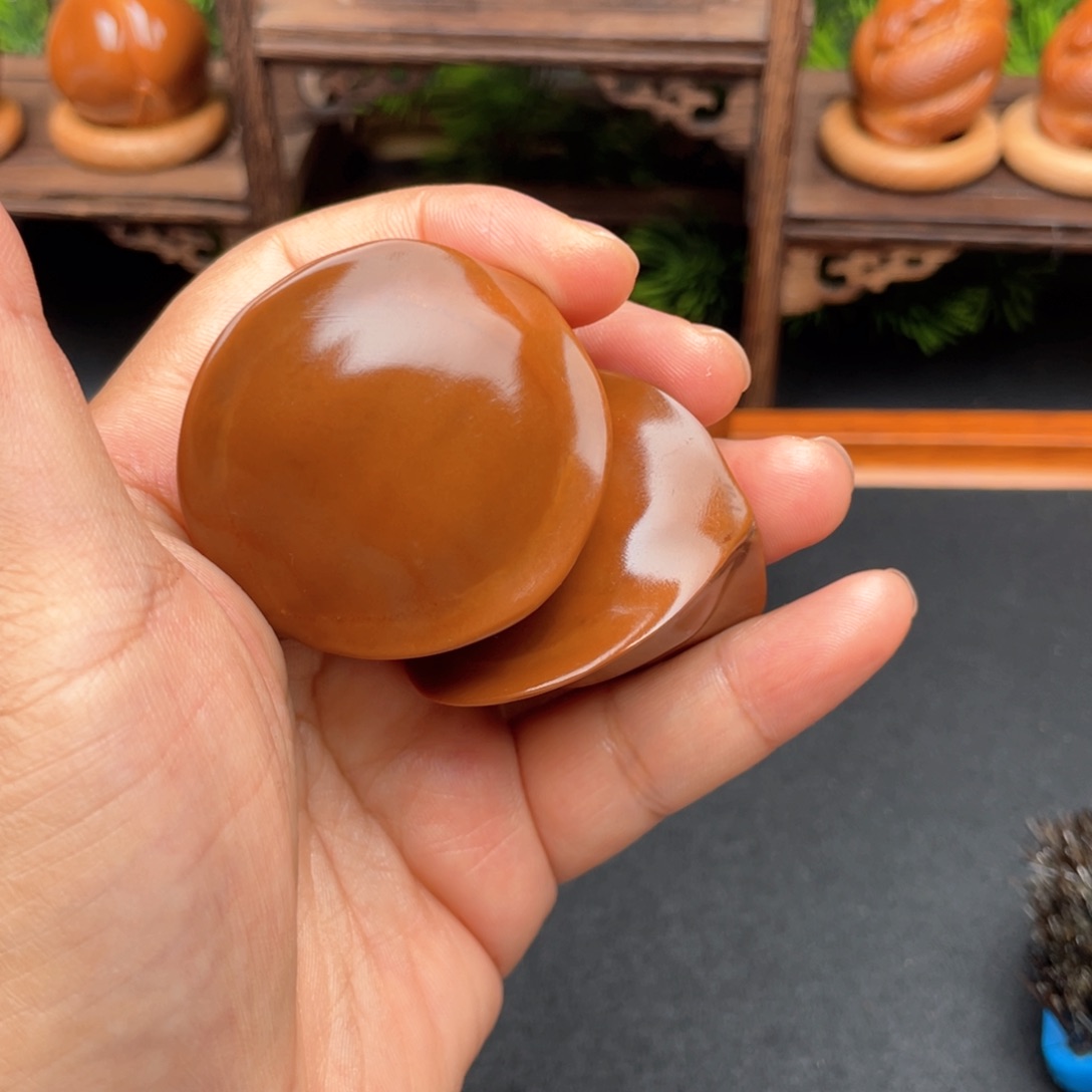 橄榄核吊坠三角42一对