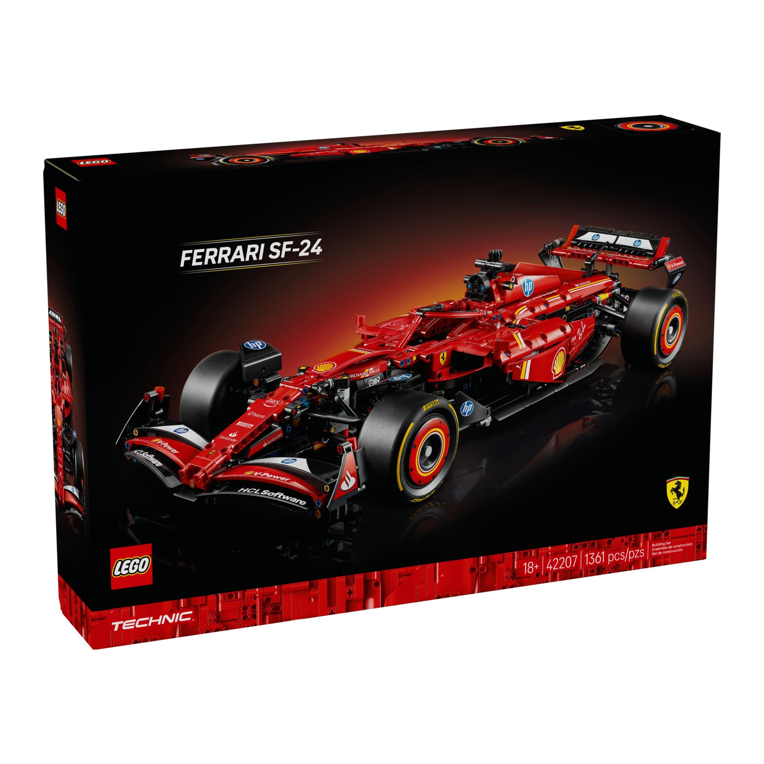 LEGO/乐高积木42207法拉利 SF-24 F1 赛车1盒礼物优选