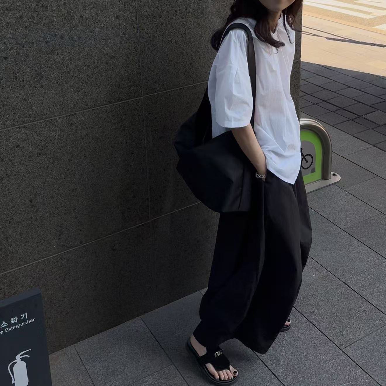 ｛귤 언니｝lam黑标自留巨爆防晒山本裤