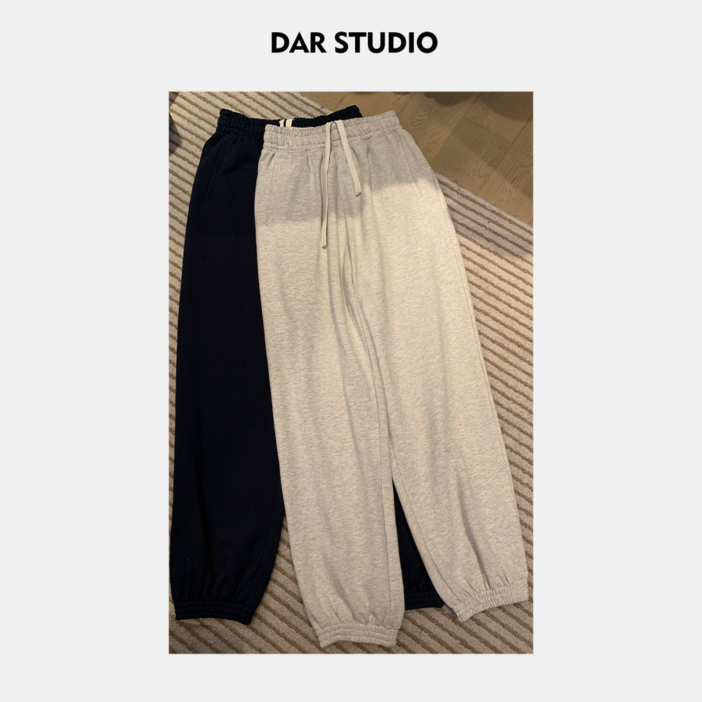 DAR STUDIO 深圳货【秋日都市】2024秋冬新品束脚卫裤休闲裤88107
