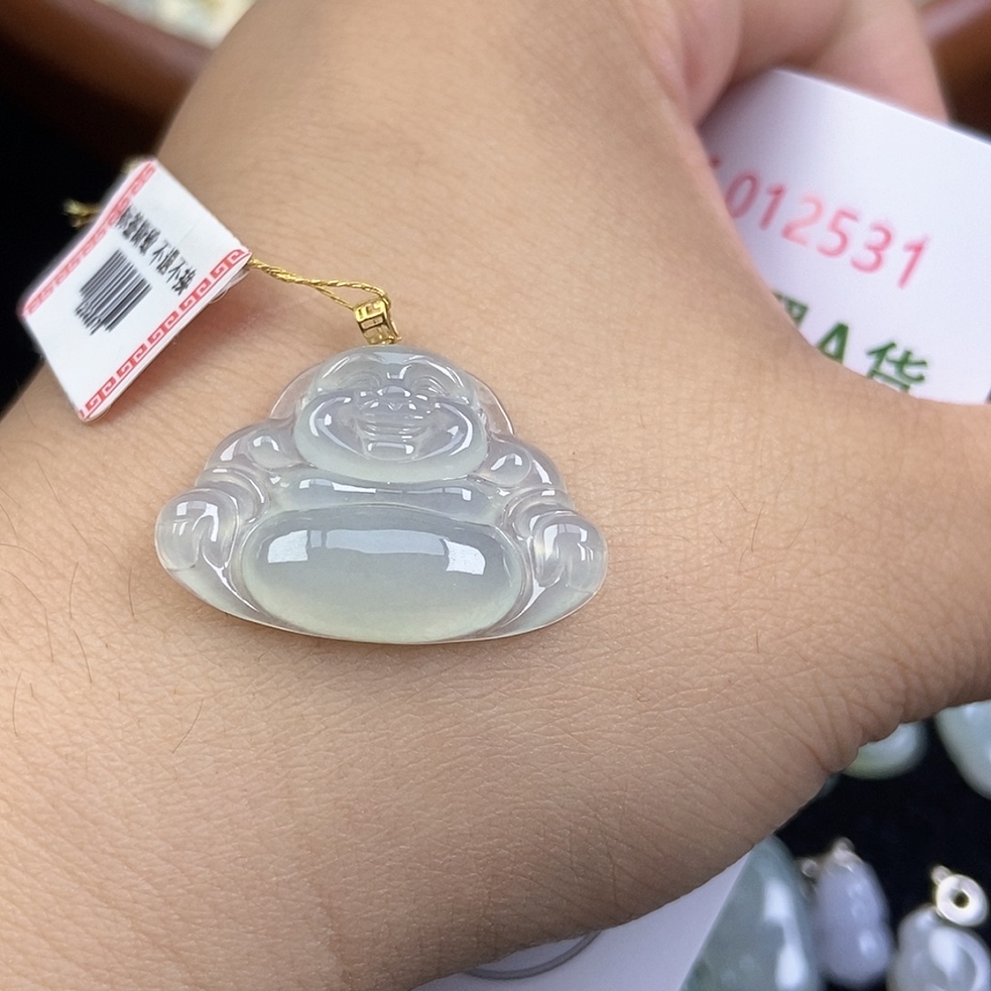翡翠未镶嵌颈饰天然