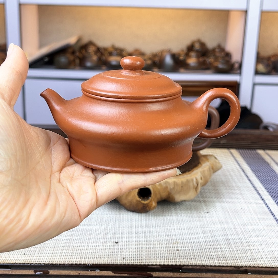 紫砂茶壶宜兴紫砂小煤窑朱泥