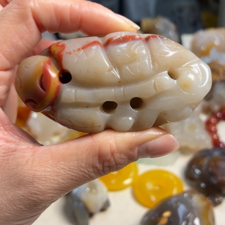 玛瑙/玉髓未镶嵌吊坠(不含链)