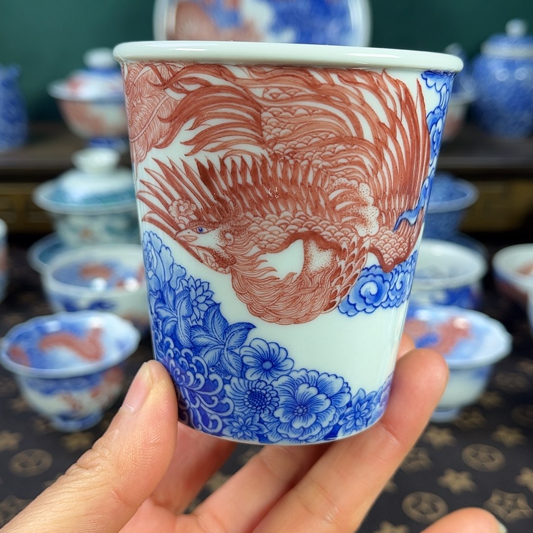 瓷片景德镇市自成堂手工手绘