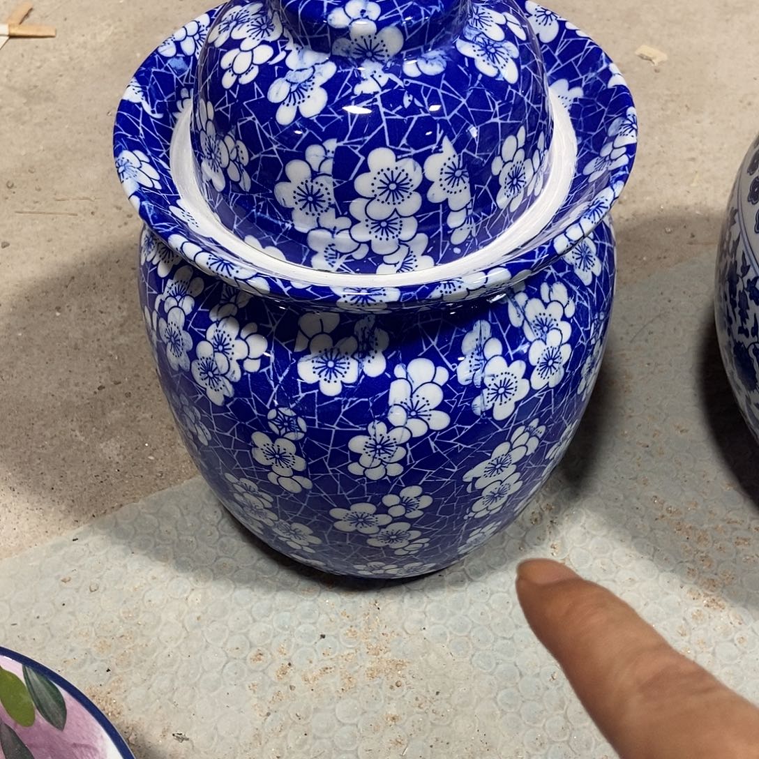 瓷片景德镇陶瓷罐8斤