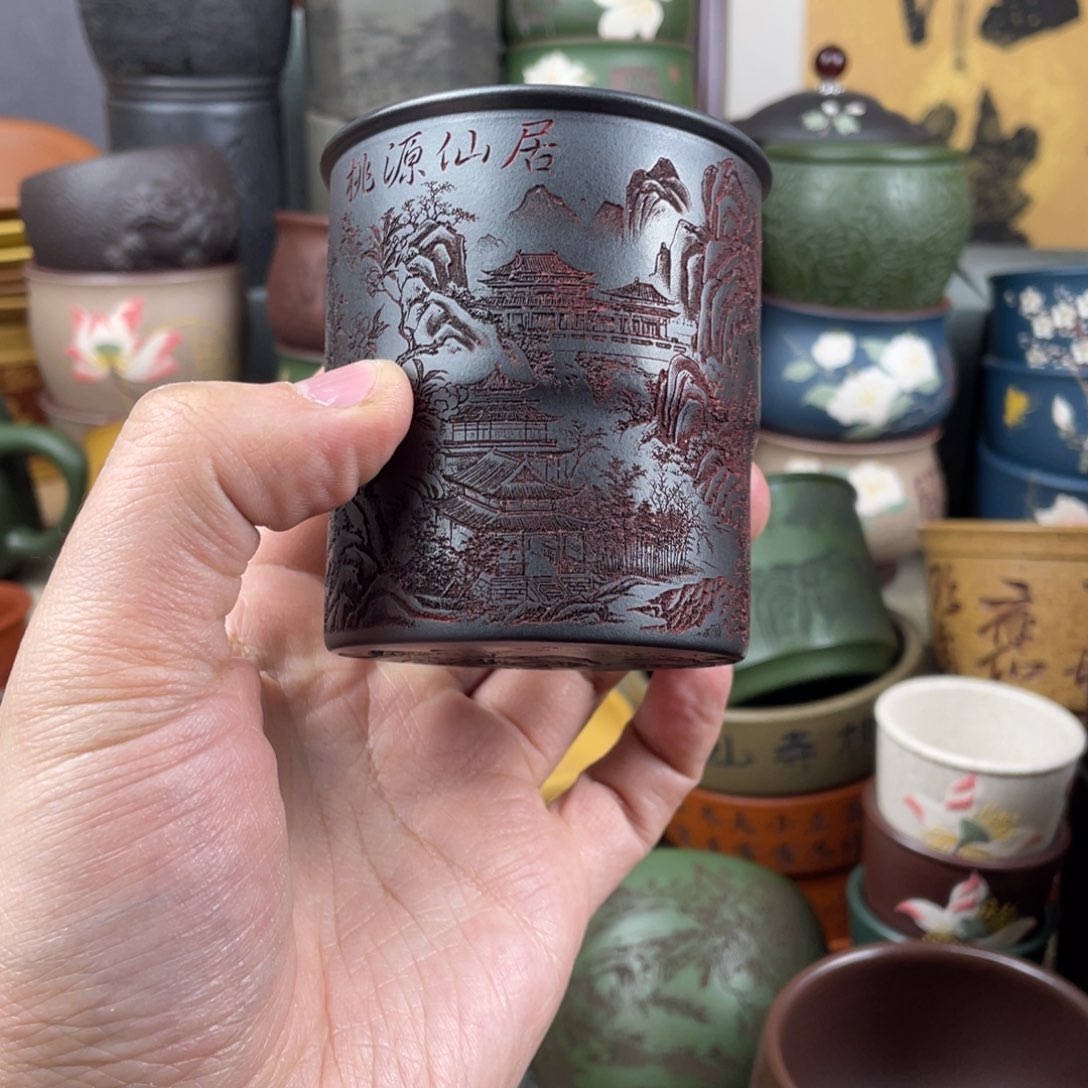 紫砂茶杯紫砂茶杯