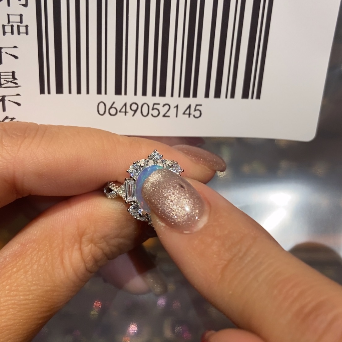 欧泊欧泊戒指未镶嵌蔡*