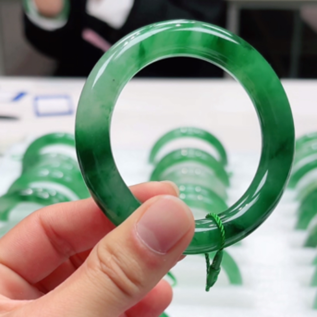 （天亿严选）冰飘花天然非洲翠-手镯