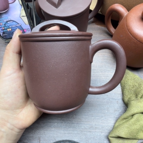 茶杯紫砂胡*友全手工抵槽清盖杯