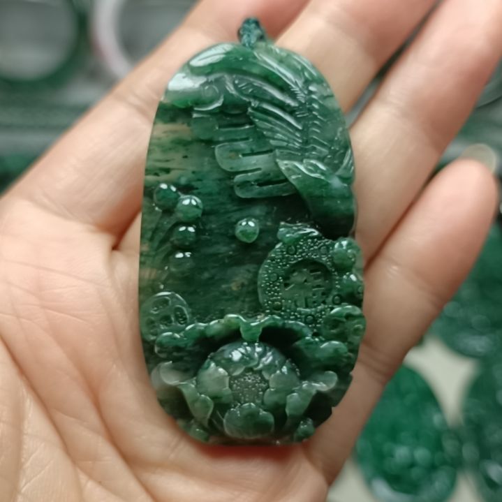 独山玉花开富贵未镶嵌