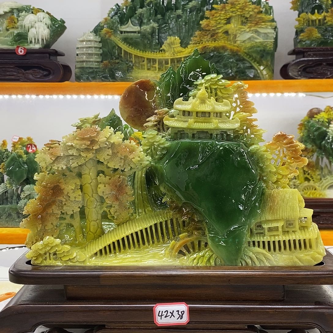 妍***君石材手工雕刻技艺精湛