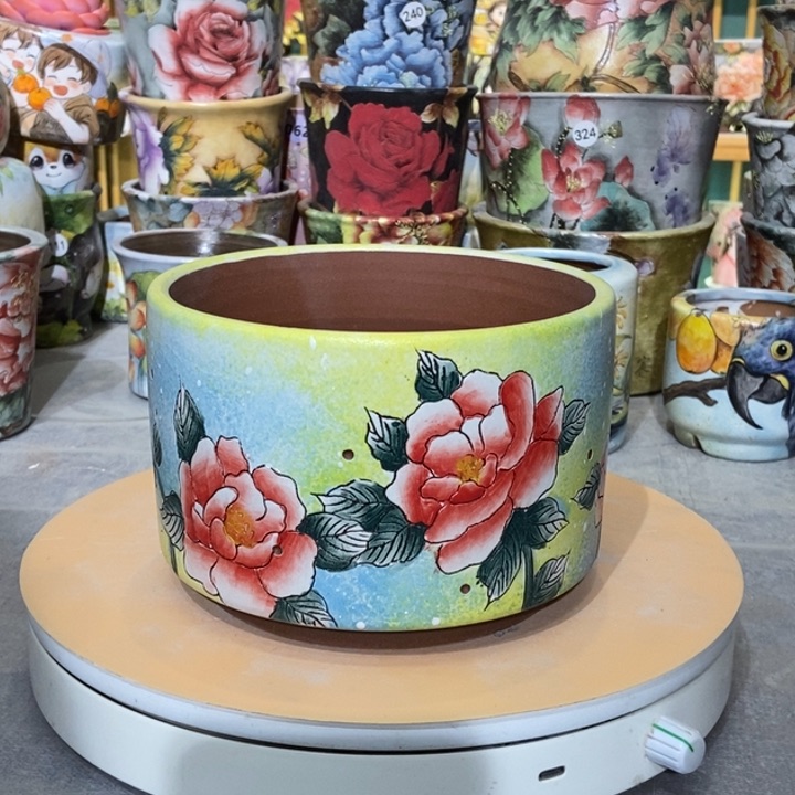 红陶景德镇艺术手绘作品