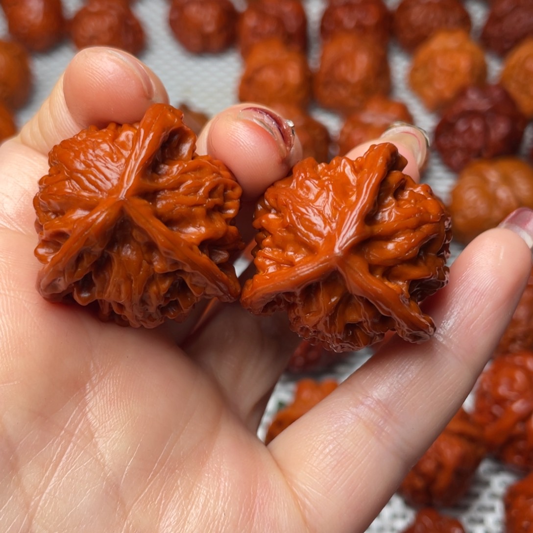 桃核吊坠文玩核桃 手把件 盘山三棱 33