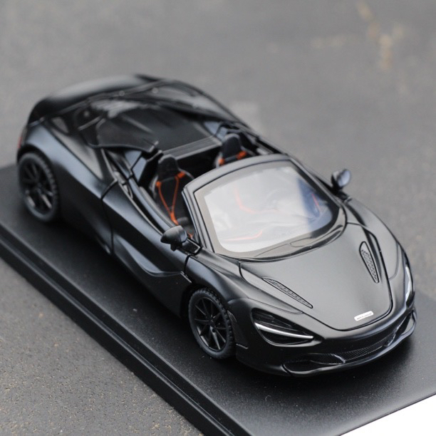 720S仿真汽车模型静态模型合金摆件机械折叠敞篷跑车