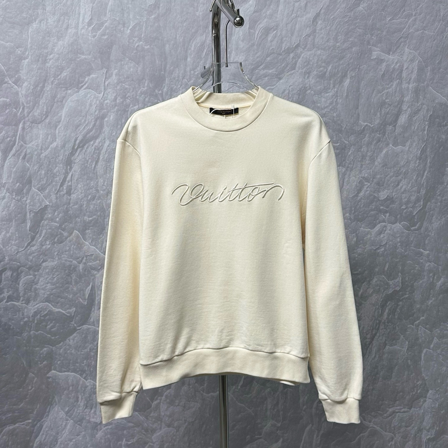 未使用 LouisVuitton/路易威登 FW25 手签字母刺绣卫衣 M码P01486