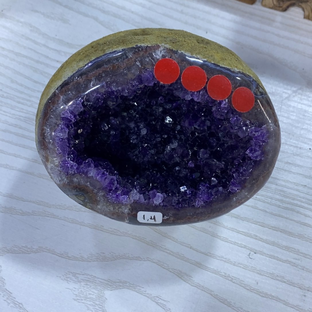 水晶摆件摆件未镶嵌梦*紫