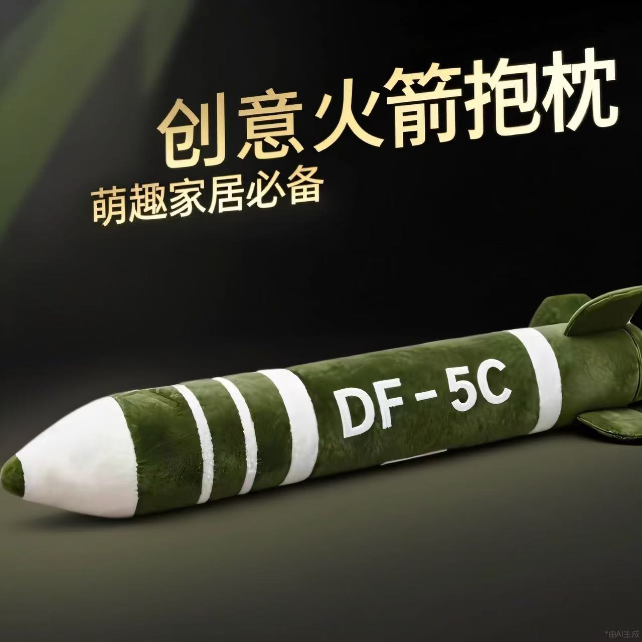 新款东风5c具有安全感抱枕DF-5C高级毛绒抱枕毛绒玩具送闺蜜朋友